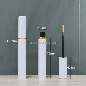 Botella de líquido para crecimiento de <span class=keywords><strong>pestañas</strong></span> blancas recicladas ecológicas, 3G, 3ml, suero líquido para crecimiento de máscara, embalaje de tubo de aluminio con cuello dorado - Product Image 2