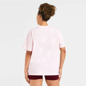 Camiseta de Verano Casual de Alta Calidad para Mujer, con Logotipo Personalizado, Cuello Redondo, Manga Corta, Corte Holgado, Transpirable, Suave y Cómoda - Product Image 3