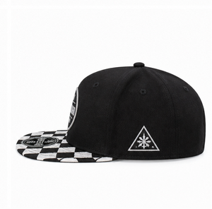 Nueva Gorra Snapback de Moda con Diseño de Tablero de Ajedrez, Gorra de Béisbol Bordada con Visera Plana, Gorra Snapback con Logotipo Personalizado - Product Image 3