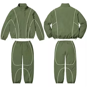 Custom Training Jogging <b>Wind</b> <b>Breaker</b> Jacket Sweatpants Drawstring Hooded Casual Solid Breathable Quick Dry Loose Fit Heavyweight - Product Image 6