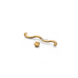 Brass Bar Cabinet Handle Minimalist Design Durable Furniture Knob for Kitchen Wardrobe <b>Drawer</b> & Dresser Use - Product Image 1