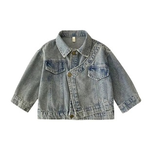 High Quality Boy Kids Denim Jacket Comfortable Stylish Layering Essential Knitwear bulk manufacturer High-volume garment factory - Product Image 1