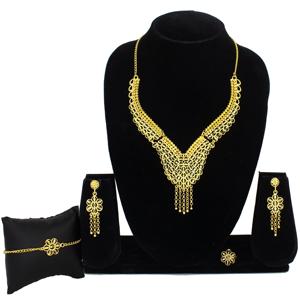 Jewelry Supplies Women Indian Jewellery Rhodium Plated Dubai Bridal <b>Wedding</b> Jewelry Set Wholesale Copper Dubai Earrings - Product Image 1