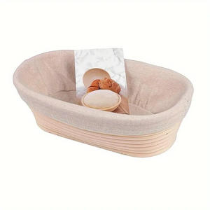 Natural Eco-Friendly Wicker Cane Proofing Basket Handmade Rattan Dough Rising Basket for Artisan Sourdough Bread Wholesale - Product Image 2