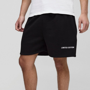 Pantalones Cortos Casuales de Algodón 220GSM para Hombre OEM, Novedad 2026, Color Lavado Vintage Único, Cintura Elástica de Alta Calidad, MOQ Bajo, Directo de Fábrica - Product Image 1
