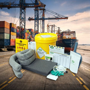 Kit Universal para Derrames con Cubeta de 20L – Almohadillas y Calcetines de Alta Absorción para Derrames en Fábricas y Talleres, Gestión de Derrames - Product Image 1