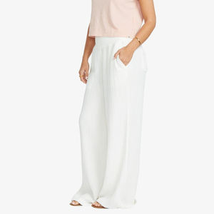 <b>Lightweight</b> Custom Wholesale Customized <b>Women's</b> Cotton Formal Palazzo <b>Trousers</b> Front Drawstring Stylish Comfortable <b>Summer</b> - Product Image 1