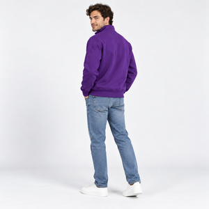Zip Up Sweatshirt <b>Men</b> OEM ODM Made to Order <b>Tops</b> Color Block <b>Cropped</b> Polyester Autumn Side Pockets Outerwear Zipper Sweatshirt - Product Image 3