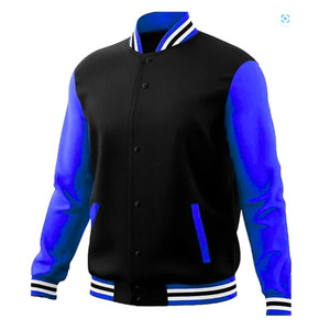 <b>Men</b> varsity <b>jacket</b> Woolen <b>Men's</b> Black Varsity <b>Jacket</b> Wholesale Outdoor Winter <b>Long</b> Clothing custom logo printing varsity <b>jacket</b> - Product Image 3