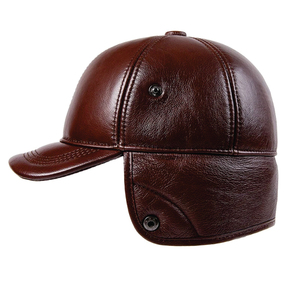 Brown Leather <b>Baseball</b> <b>Cap</b> Premium Casual Wear Snapback <b>Cap</b> Trendy Streetwear Look Adjustable <b>Cap</b> Stylish Everyday Outfit - Product Image 3