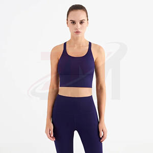 Ropa deportiva, conjunto de 2 piezas de leggings de yoga con cintura elástica, conjunto de sujetador y pantalón de yoga con bloques de color, conjuntos de fitness para gimnasio. - Product Image 2
