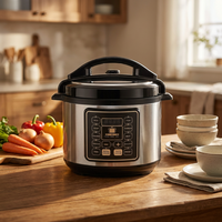 Harga Pabrik 1000W Electric Pressure Cooker 5L 6L Berkualitas Tinggi Multifungsi Anti Lengket Rice Cooker