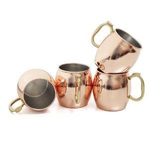 Hammered copper drink mug set forest clearing beverage <b>cups</b> <b>reusable</b> handcrafted cocktail mugs premium durable - Product Image 4