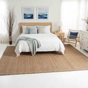 Alfombra Decorativa Rectangular de Jacinto de Agua, Lavable, Tejida Naturalmente, para Interiores de Hogares Modernos - Product Image 4
