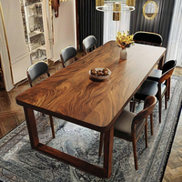 Table en bois de luxe de marque et forte utilisée pour la maison de ferme salon table à manger