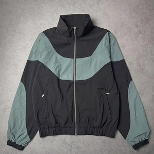 Veste d'hiver imperméable pour homme, de haute qualité, respirante, imprimée, légère, couleur contrastée, coupe ample, extensible dans quatre directions, avec capuche - Product Image 4