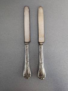Ensemble de couteaux à beurre en acier inoxydable, bord droit, manche orné, ustensile de cuisine - Product Image 6