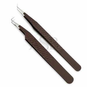 Pinzas de Acero Inoxidable Duraderas de Última Generación para Extensión de Pestañas y Herramientas de Belleza con Punta Puntiaguda, Empaque en Bolsa, Marca Personalizada - Product Image 3