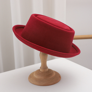 Classic Western Cowboy Short Brim <b>Hat</b> for Men and Women Vintage Ranch Rodeo Outdoor Fashion Felt Style Cap - Product Image 1