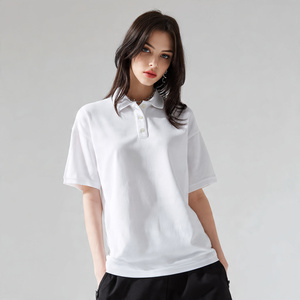 Nueva Camiseta Polo de Verano para Mujer, Casual, Ajustada, de Color Sólido, 100% Algodón, Transpirable y Ligera - Product Image 6