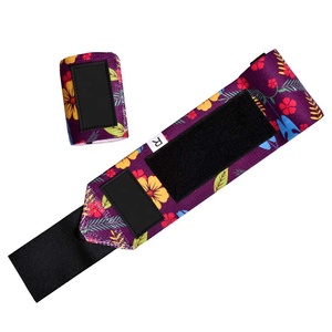 Sangles de musculation en polyester et coton, rembourrées, réglables, respirantes, pour soulager les douleurs au poignet lors des soulevés de terre - Product Image 3