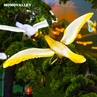 Lampe de jardin LED Momovalley, décoration, lampe en forme de pigeon 3D pour décorations de Noël, éclairage d'oiseaux en vol, jardin
