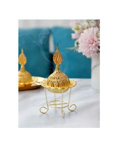 Quemador de incienso metálico legendario inspirado en diseños históricos valorados a través de generaciones - Product Image 1