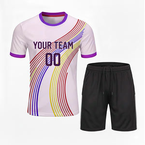 Shorts de tennis imprimés sur mesure de haute qualité, grande taille, pour l'été, manches courtes, vêtements de tennis, 100% polyester, logo personnalisé - Product Image 4