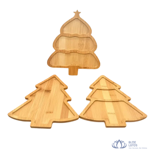 [DISPONIBLE] |   Plateau de Noël en bois, plateau à snacks, ensemble cadeau, planche de service pour les fêtes/Noël/Nouvel An - Product Image 1