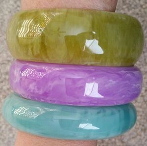 กำไลข้อมือ Bijoux Cuff รุ่นใหม่ล่าสุด สไตล์โบฮีเมียน สีสันสดใส นีออนสีส้ม ทำจากเรซิ่นอะคริลิก กำไลทรงสี่เหลี่ยม ขนาดใหญ่ ดีไซน์โดดเด่น - Product Image 2