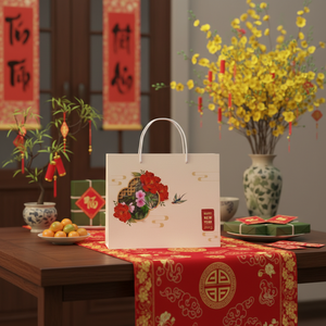 ถุงกระดาษเคลือบลามิเนตแบบกำหนดเอง หรูหรา เป็นมิตรกับสิ่งแวดล้อม ย่อยสลายได้ พร้อมพิมพ์โลโก้ด้วย UV สำหรับบรรจุภัณฑ์ของขวัญและตกแต่ง - Product Image 6