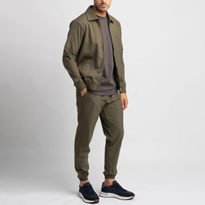 ชุดวอร์มผ้าฟลีซคุณภาพพรีเมียมแบบสั่งทำพิเศษ ปี 2026 สำหรับผู้ชาย ชุดเสื้อฮู้ดถักทอระบายอากาศได้ดีและกางเกงขายาวมีซิป ผลิตโดยผู้ผลิต - Product Image 5