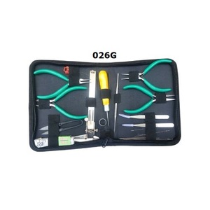 Kit d'outils de perlage/bijoux de haute qualité Kit d'outils de perles/bijoux ensemble de 19 avec mallette de rangement à glissière vente entière supérieure - Product Image 2