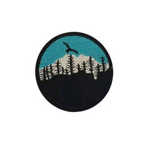 Patch brodé motif floral de qualité supérieure en tissu sergé, personnalisable par transfert thermique, tissu tissé sur mesure, patch brodé 100% personnalisé à coudre ou thermocollant - Product Image 6