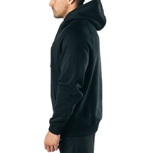 Haute qualité 100% coton biologique polaire hommes pullover sweats à capuche Logo personnalisé et emballage hiver blanc Gym Hoodie couleur personnalisée/Logo - Product Image 2