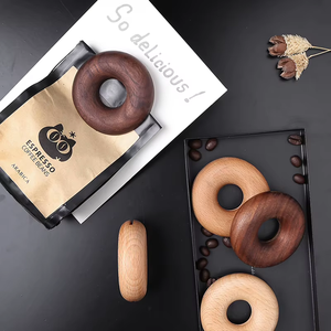Venta al por Mayor Directa de Fábrica de Clips Decorativos de Madera para Bolsas de Donuts, Accesorios de Cocina Creativos - Product Image 4