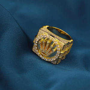 Bague Couronne Homme en Argent Sterling 925 avec Moissanite, Bijou de Luxe Hip Hop Léger et Certifié, Style Royal Iced Out - Product Image 6