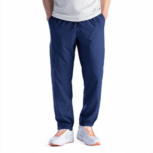 Premium Quality 100% Cotton Breathable Comfortable Knitted Hospital <b>Scrubs</b> Pants Elastic Waist Customized Color & Logo - Product Image 2