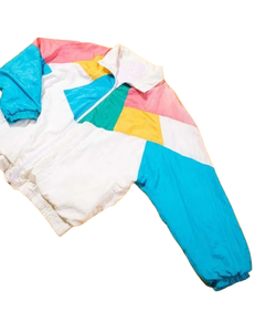 Chaqueta Cortavientos Deportiva Casual de Primavera, Estilo Vintage, Transpirable, de Secado Rápido, con Forro de Malla, Bolsillos Laterales Coloridos, Resistente al Agua - Product Image 4