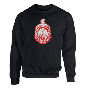 Sudadera Personalizada con el Escudo DST para Mujer, 100% Algodón, Bordada, Cuello Redondo, con Letras Griegas y Diseño Forrado - Product Image 1