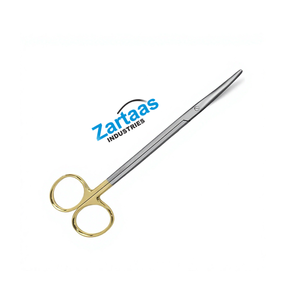 Tijeras de operación/disección METZENBAUM-NELSON de alta calidad, curvas, con punta roma, 18 cm. Fabricante y exportador de instrumentos quirúrgicos. - Product Image 1
