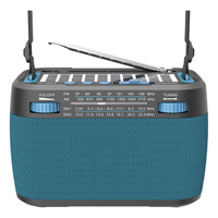 Radio solaire portable d'extérieur Eletree FP-395-S, haut-parleur radio AM/FM/SW, Bluetooth sans fil, charge USB C
