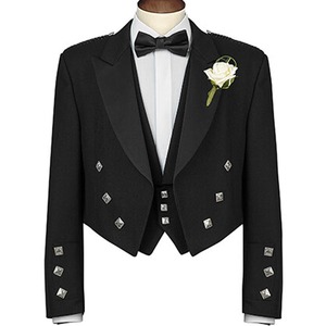 Veste et gilet Prince Charlie écossais personnalisés pour homme, imperméables, avec logo frontal, pour l'automne, 100 % haute qualité - Product Image 1