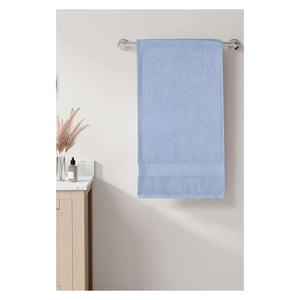 Toalla de Baño Azul Claro para el Hogar, Suave y Absorbente, Rectangular, para Adultos, con Borde Dobby - Product Image 4