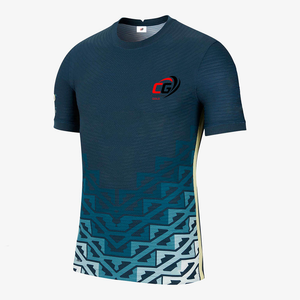 เสื้อฟุตบอลน้ำหนักเบาคอลเลคชั่นใหม่ พร้อมเทคนิคการพิมพ์แบบ Sublimation เสื้อยืดกีฬาผู้ชาย แห้งเร็ว สีทอง - Product Image 1