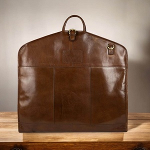 Bolsa de Transporte para Trajes, Resistente, de Cuero Genuino, con Cierre de Cremallera, para Llevar en el Avión, Modelo LSC-0001 - Product Image 2