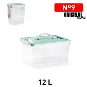 Contenitore di Plastica Originale da 12 L con Coperchio per Organizzazione della Cucina - Product Image 1