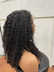 Meilleures ventes! Perruque en cheveux humains avec fermeture en dentelle centrale, cheveux bouclés birmans soyeux et naturels pour femmes, style doux - Product Image 6