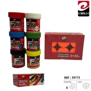 PEINTURE POUR DOIGTS 50ML Orange Jouets de peinture au doigt - Product Image 3