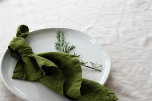 Ensemble de serviettes de table en coton élégantes, serviettes en tissu doux pour la décoration de mariage et d'événements, mise en place de la table - Product Image 3